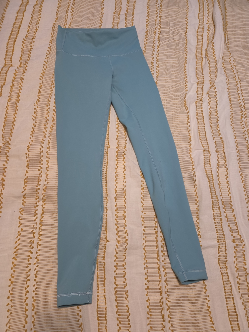 Lululemon Women's High-Waist Active Leggings in Light Blue